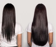 Włosy przed i po przedłużaniu Hairtalk